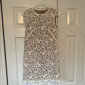 Loft Cream Lace Dress